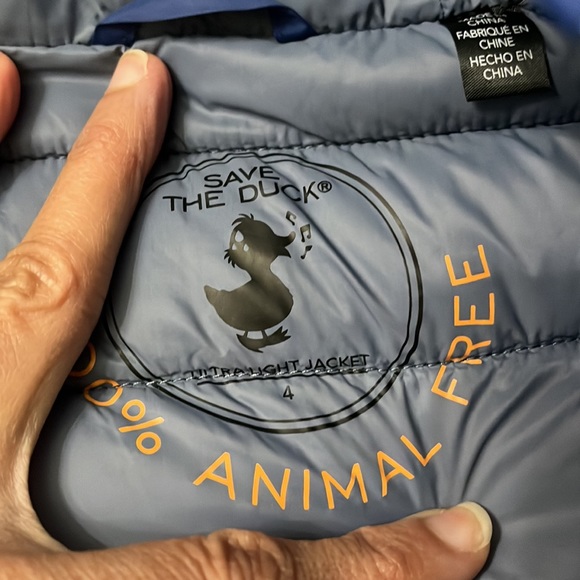 NWOT Save The Duck Lightweight Puffer Jacket Kids 4 - Picture 14 of 17